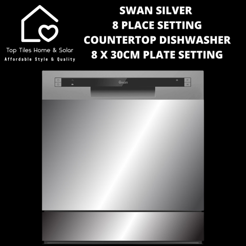 Swan Silver 8 Place Setting Countertop Dishwasher - 8 x 30cm Plate Setting