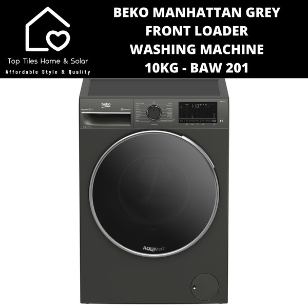 Beko Manhattan Grey Front Loader Washing Machine - 10kg BAW 201