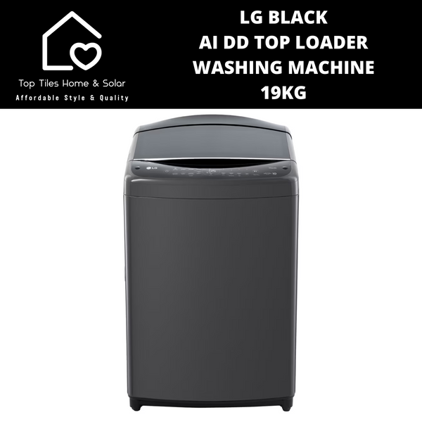 LG Black AI DD Top Loader Washing Machine - 19kg