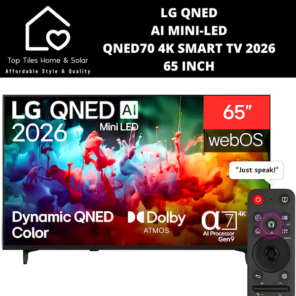 LG QNED AI Mini LED QNED70 4K Smart TV 2026 - 65 Inch