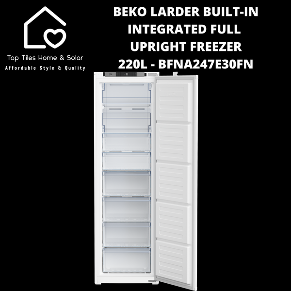 Beko Larder Built-in Integrated Full Upright Freezer - 220L BFNA247E30FN