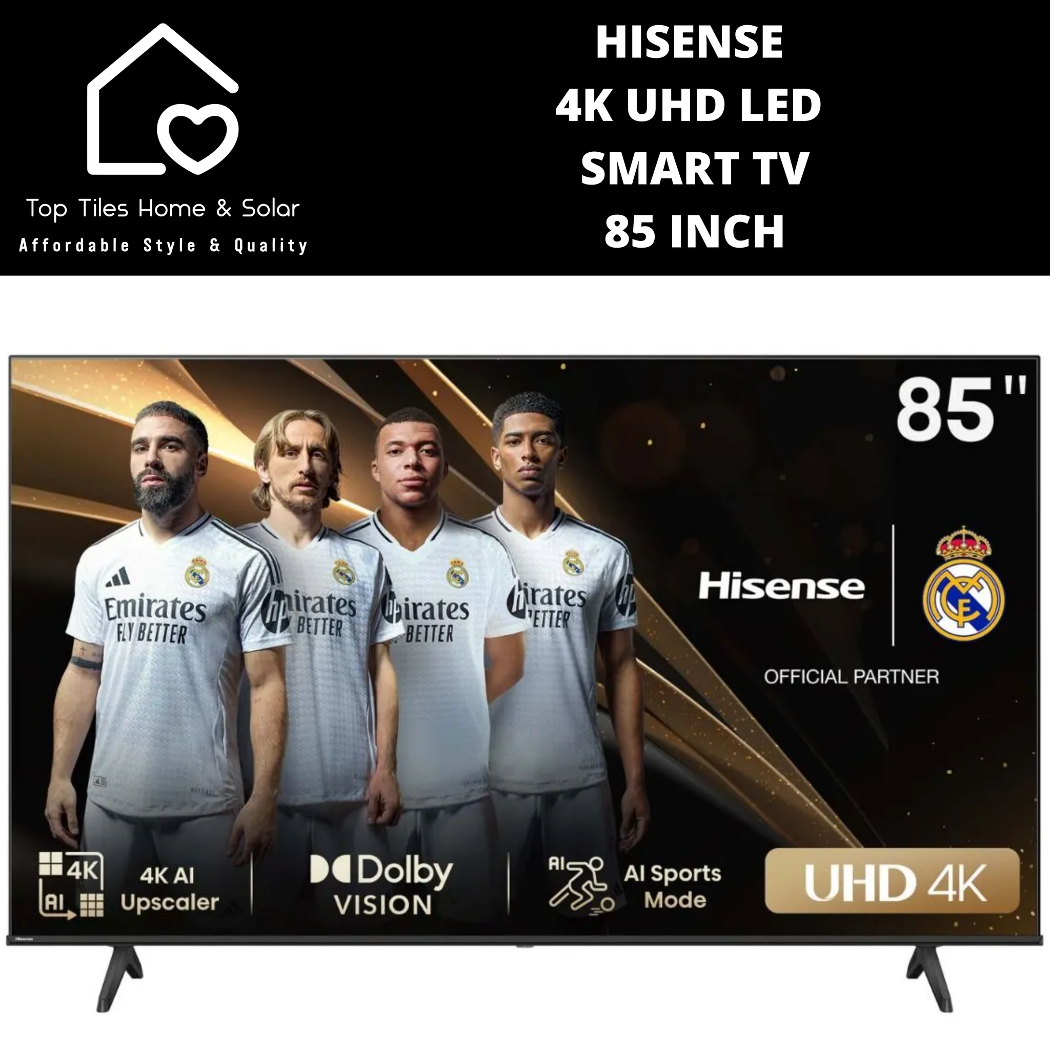 Hisense 4K UHD LED Smart TV - 85 Inch