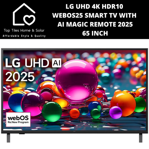 LG UHD 4K HDR10 WebOS25 Smart TV with AI Magic Remote 2025 - 65 Inch