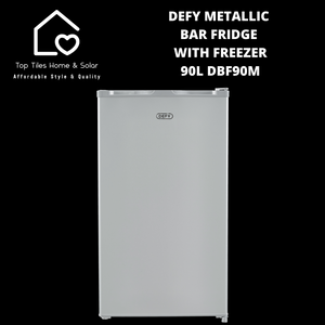 Defy Metallic Bar Fridge with Freezer - 90L DBF90M