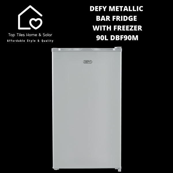 Defy Metallic Bar Fridge with Freezer - 90L DBF90M