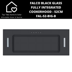 Falco Black Glass Fully Integrated Cookerhood - 52cm FAL-52-BIG-B