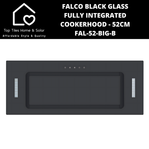 Falco Black Glass Fully Integrated Cookerhood - 52cm FAL-52-BIG-B