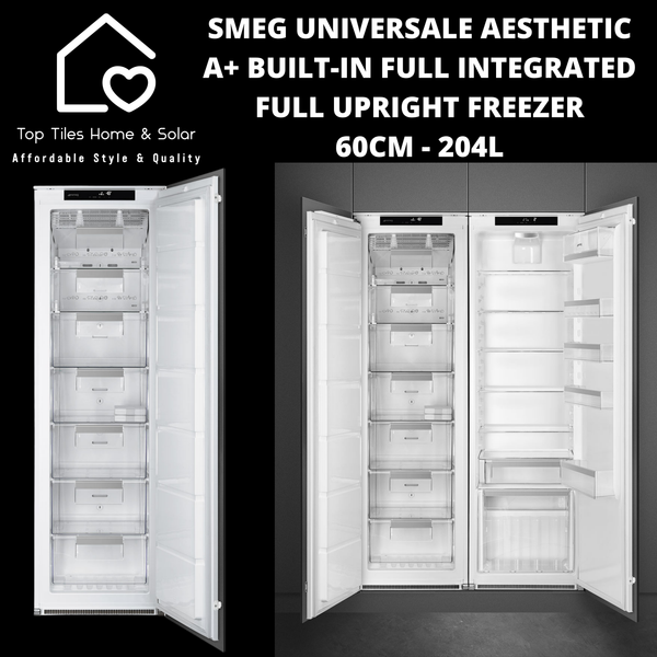Smeg Universale Aesthetic A+ Built-in Fully Integrated Upright Freezer - 204L