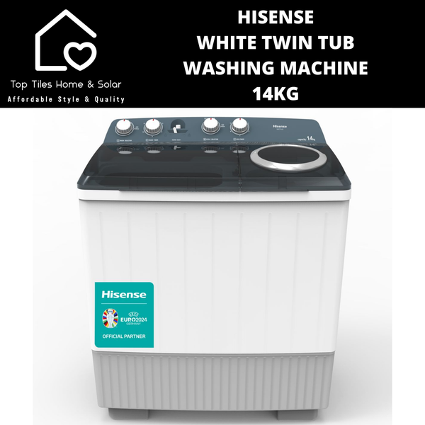 Hisense White Twin Tub Washing Machine - 14kg