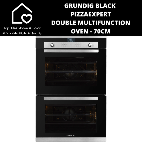 Grundig Black PizzaExpert Double Oven -70cm