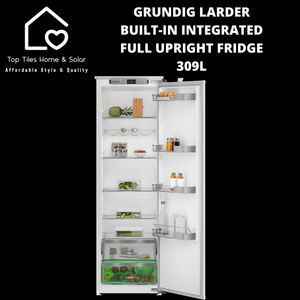 Grundig Larder Built-in Integrated Full Upright Fridge - 309L