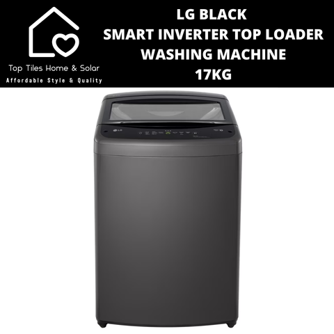 LG Black Smart Inverter Top Loader Washing Machine - 17kg