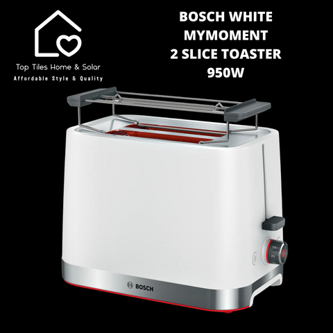 Bosch White MyMoment 2 Slice Toaster - 950W