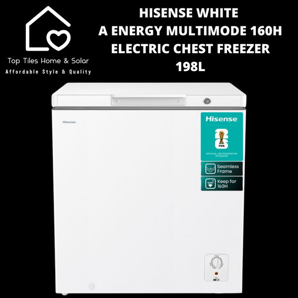 Hisense White A Energy Multimode 160H Electric Chest Freezer - 198L