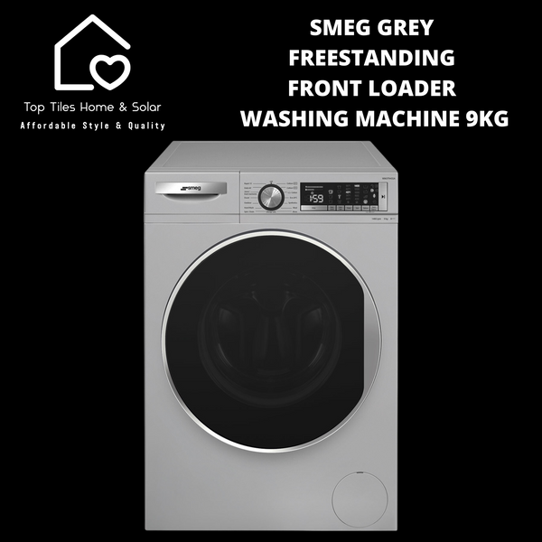 Smeg Grey Freestanding Front Loader Washing Machine - 9kg