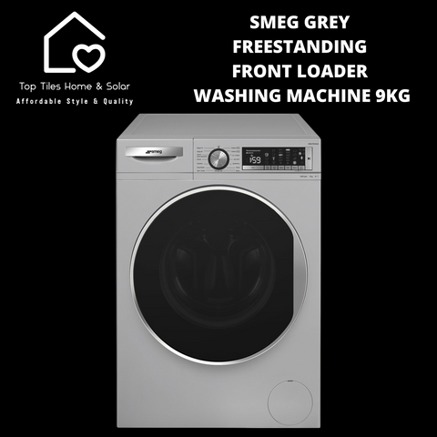 Smeg Grey Freestanding Front Loader Washing Machine - 9kg