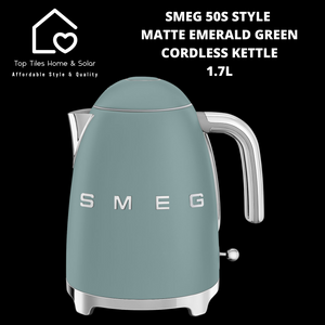 Smeg 50s Style Matte Emerald Green Cordless Kettle - 1.7L