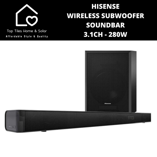 Hisense Wireless Subwoofer Soundbar 3.1Ch - 280W