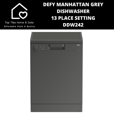 Defy Manhattan Grey Dishwasher - 13 Place Setting DDW242