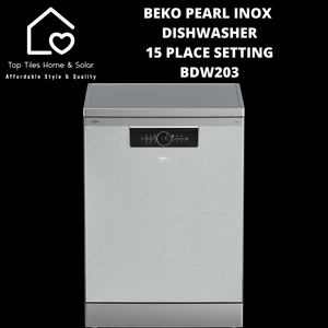 Beko Pearl Inox Dishwasher - 15 Place Setting - BDW203