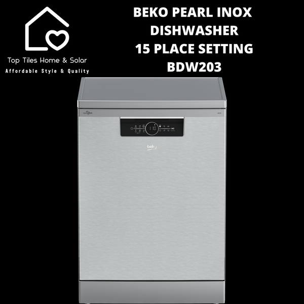 Beko Pearl Inox Dishwasher - 15 Place Setting - BDW203