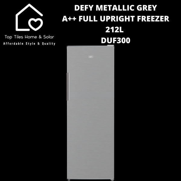 Defy Metallic Grey A++ Full Upright Freezer - 212L DUF300