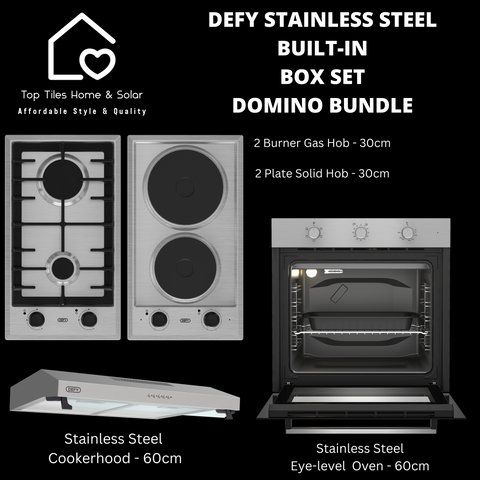 Defy Stainless Steel Built-in Box Set - Domino Bundle