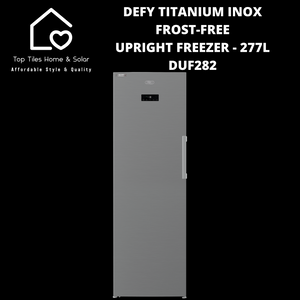 Defy Titanium Inox Frost-Free Upright Freezer - 277L DUF282