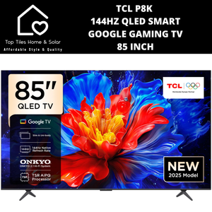 TCL P8K 144Hz QLED Smart Google Gaming TV - 85 Inch