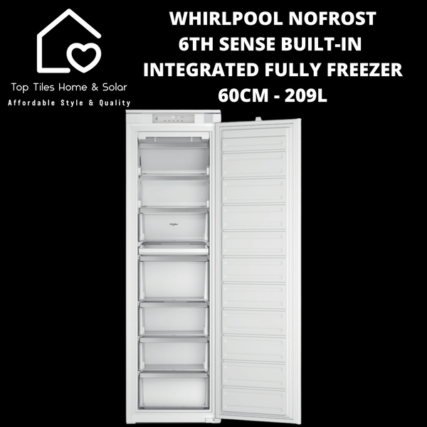 Whirlpool NoFrost 6th Sense Built-in Integrated Fridge Freezer 60cm - 209L
