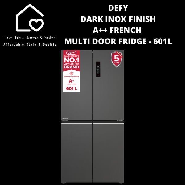 Defy Dark Inox Finish A++ French Multi Door Fridge - 601L