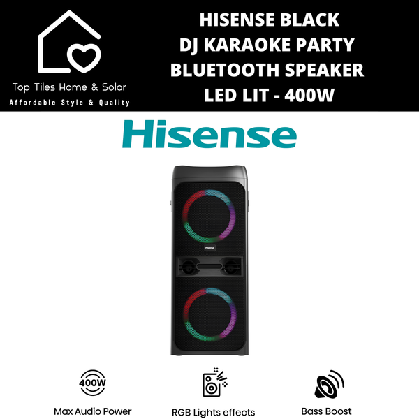 Hisense DJ Karaoke Party Bluetooth Speaker LED Lighting - 400W