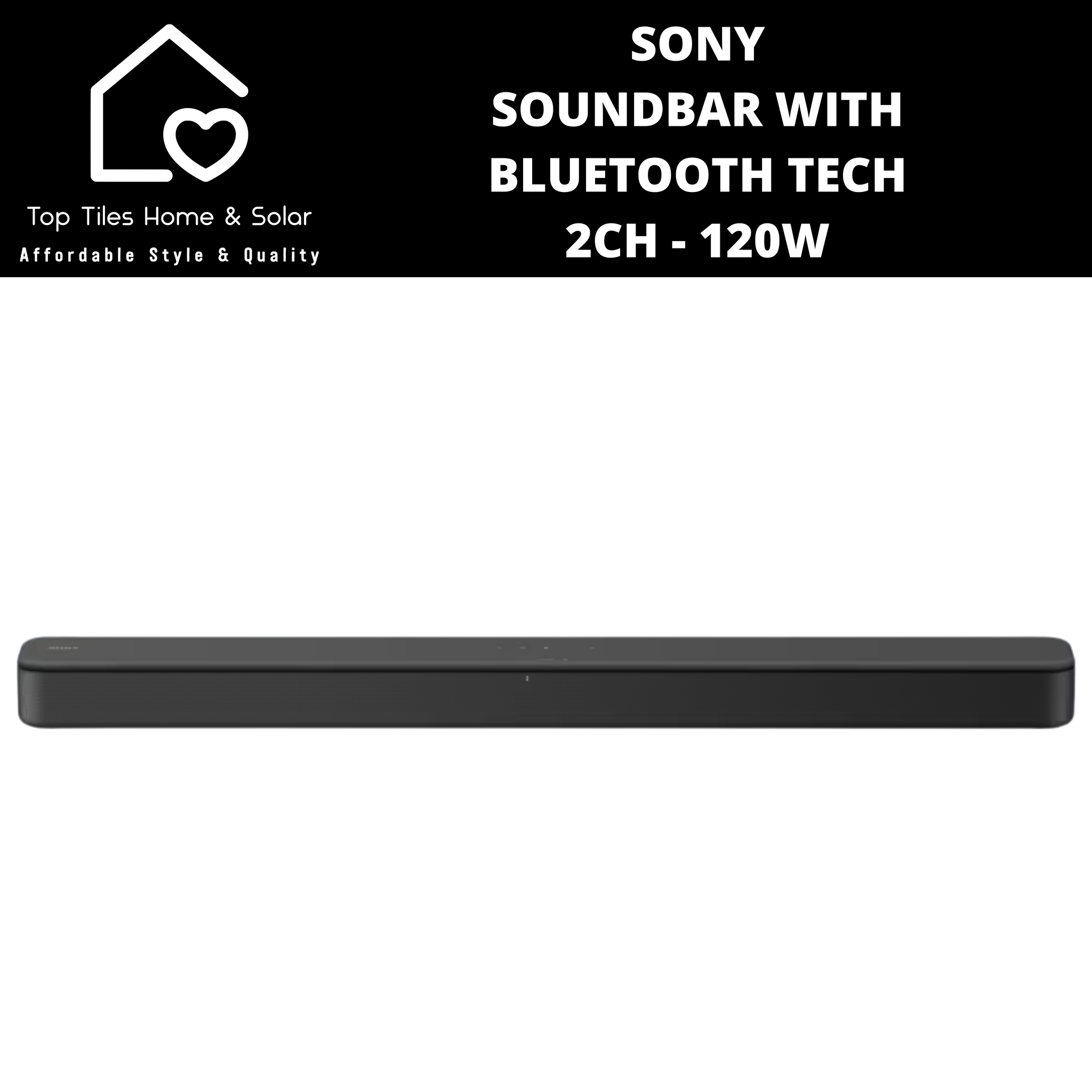 Sony Soundbar with Bluetooth Tech 2CH - 120W