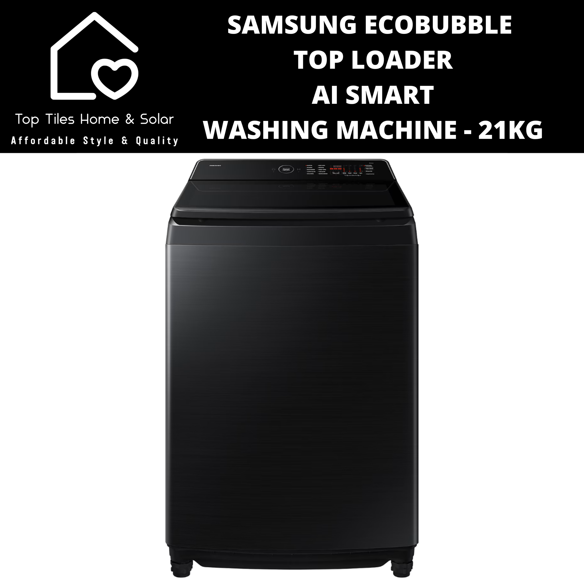 Samsung EcoBubble Top Loader Ai Smart Washing Machine - 21kg