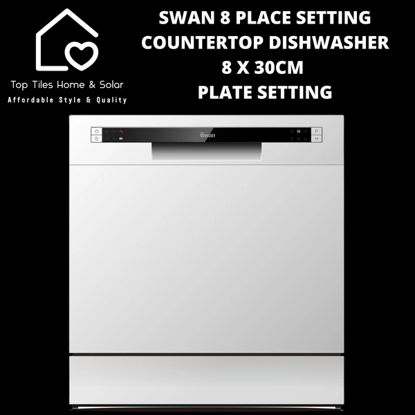 Swan 8 Place Setting Countertop Dishwasher - 8 x 30cm Plate Setting