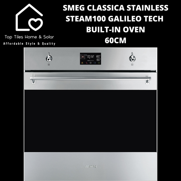 Smeg Classica Stainless Steam100 Galileo Tech Built-in Oven – 60cm