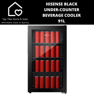 Hisense Black Under-Counter Beverage Cooler - 91L