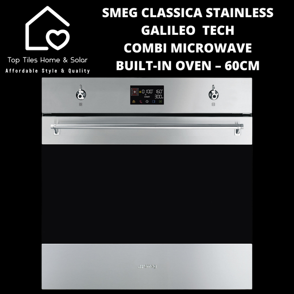 Smeg Classica Stainless Galileo Tech Combi Microwave Built-in Oven – 60cm