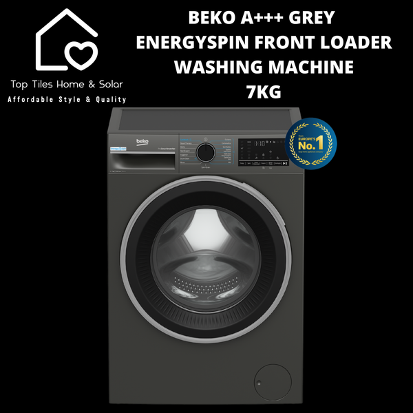 Beko A+++ Grey EnergySpin Front Loader Washing Machine - 7kg