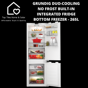 Grundig Duo-Cooling No Frost Built-in Integrated Fridge Freezer - 265L