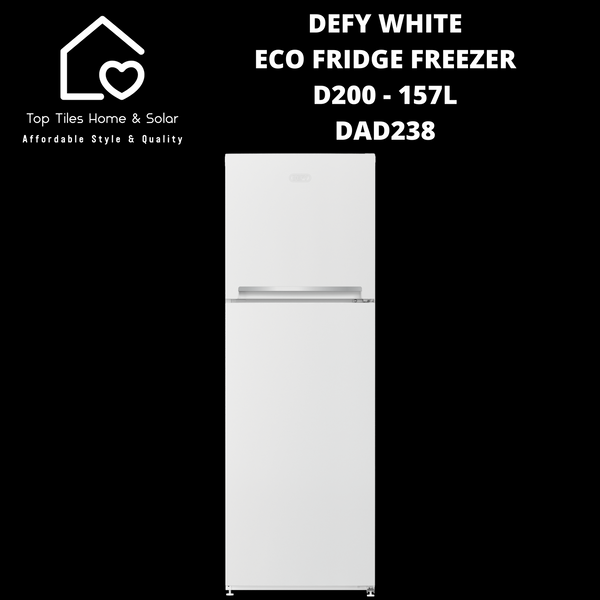 Defy White Eco Fridge Freezer D200 - 157L DAD238