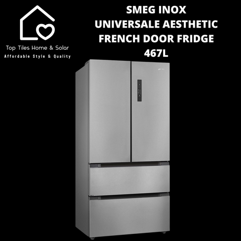 Smeg Inox Universale Aesthetic French Door Fridge - 467L