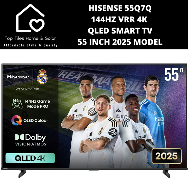 Hisense 55Q7Q 144Hz VRR 4K QLED Smart TV - 55 Inch 2025 Model