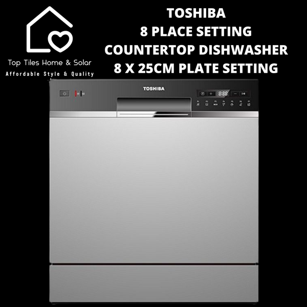 Toshiba 8 Place Setting Countertop Dishwasher - 8 x 25cm Plate Setting