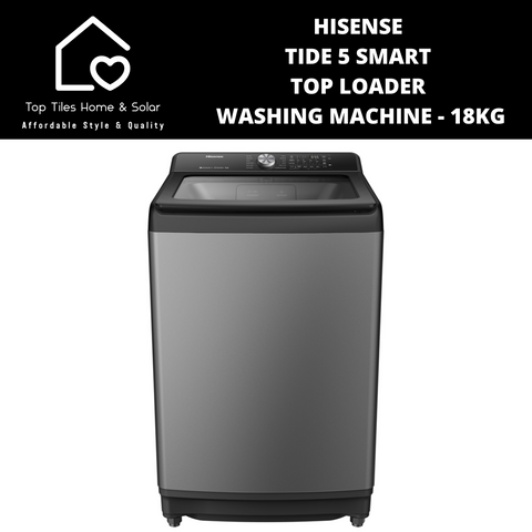 Hisense Tide 5 Smart Top Loader Washing Machine - 18kg