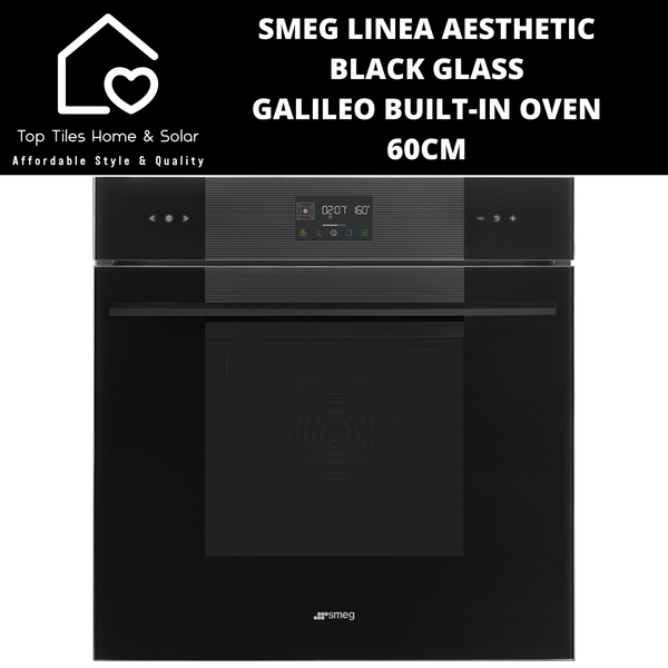 Smeg Linea Aesthetic Black Glass Galileo Built-in Oven – 60cm