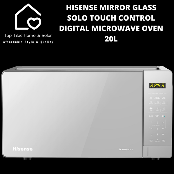 Hisense Mirror Glass Solo Touch Control Digital Microwave Oven - 20L