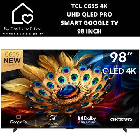 TCL C655 4K UHD QLED PRO Smart Google TV - 98 Inch