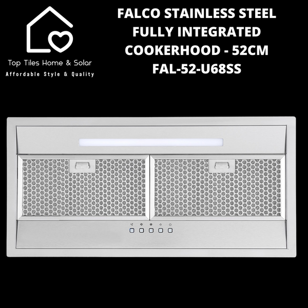 Falco Stainless Steel Fully Integrated Cookerhood - 52cm FAL-52-U68SS