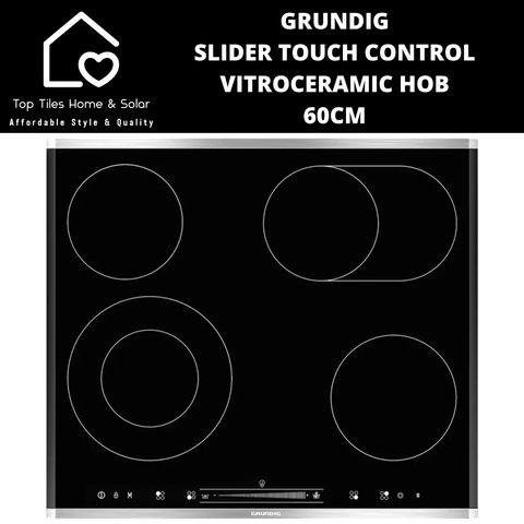 Grundig Slider Touch Control Vitroceramic Hob - 60cm